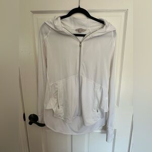 Athleta White Zip-Up Jacket